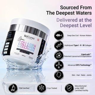 Clear Collagen - Liposomal Korean Marine Collagen Peptides with Ceramides Zero Smell, Zero Taste | 138g Unflavoured