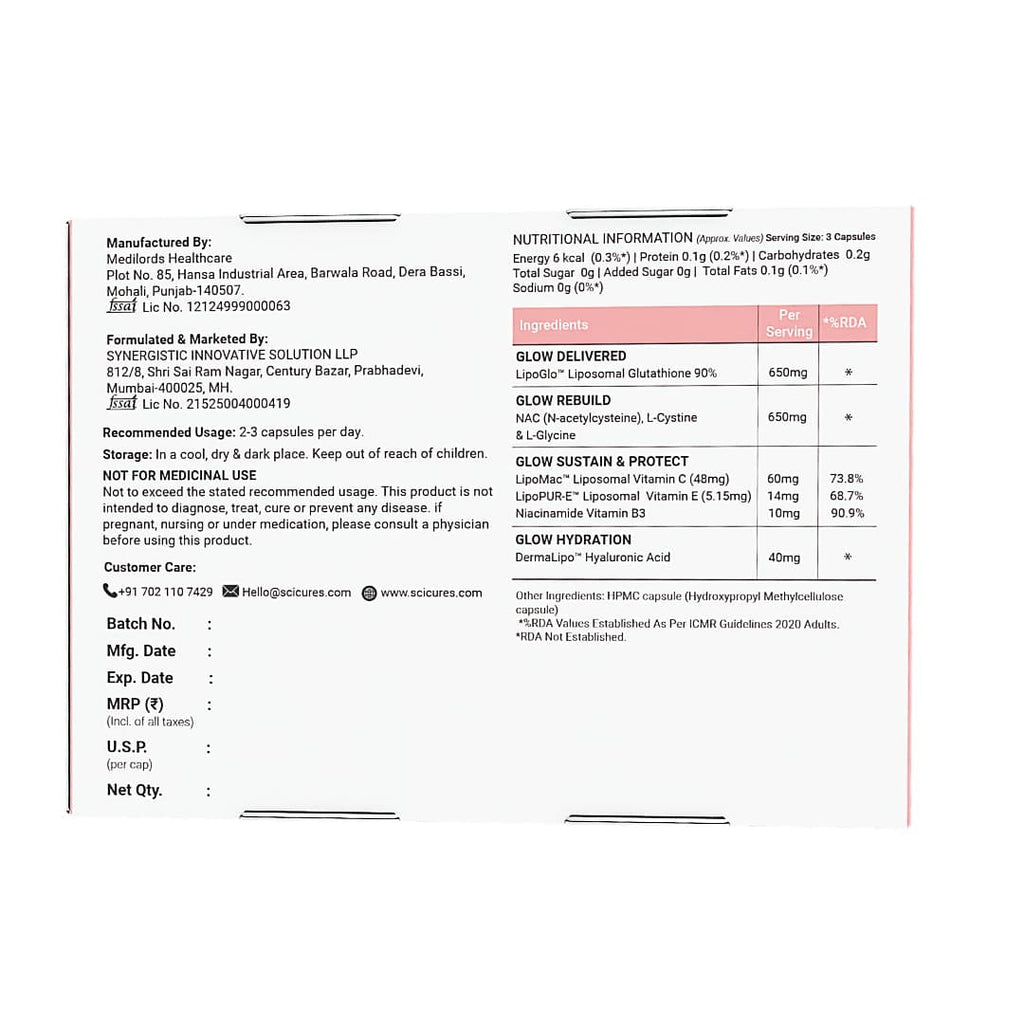 Glutora Skin — Liposomal Glutathione 90% LipoGlo™ Triple-Action Glow Formula