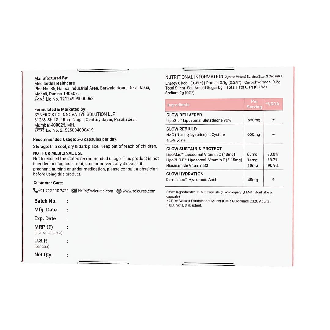 Glutora Skin — Liposomal Glutathione 90% LipoGlo™ Triple-Action Glow Formula